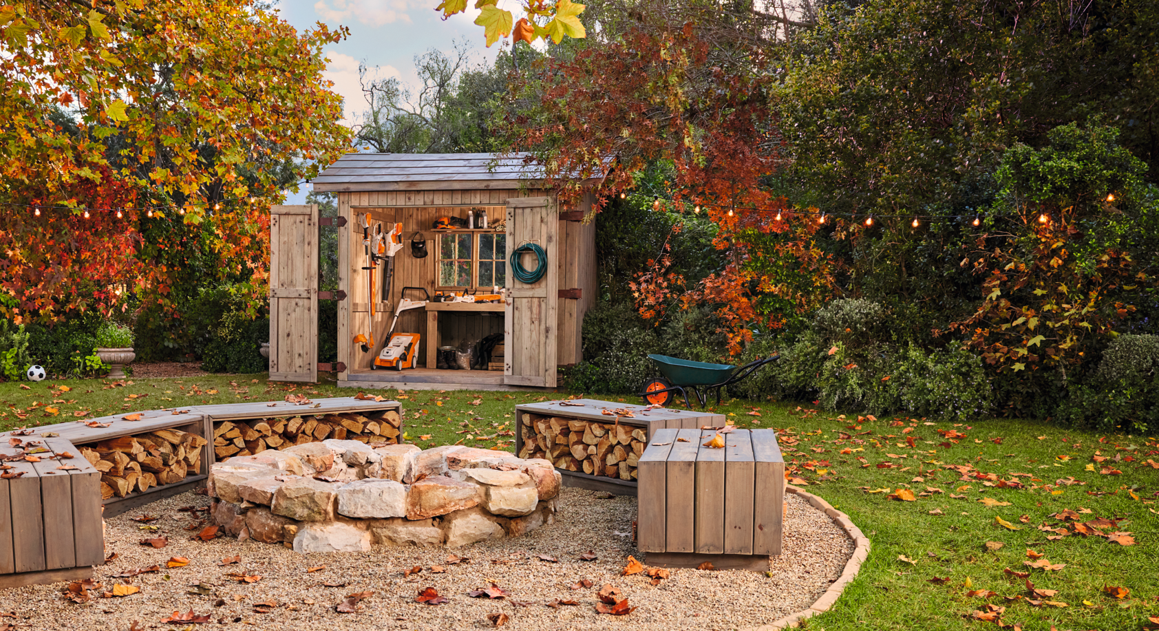 Garten im Herbst